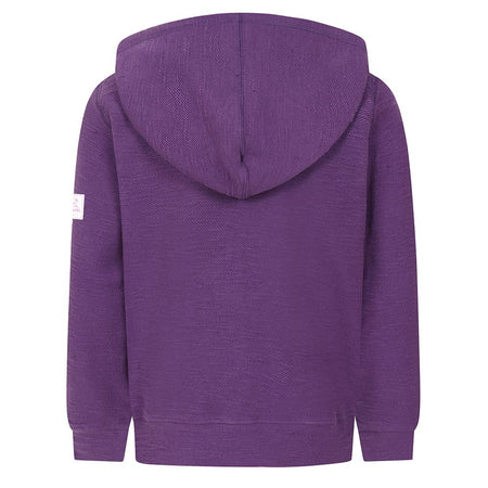 LJ102C - Girl's Textured Full Zip Sweatshirt - Loganberry