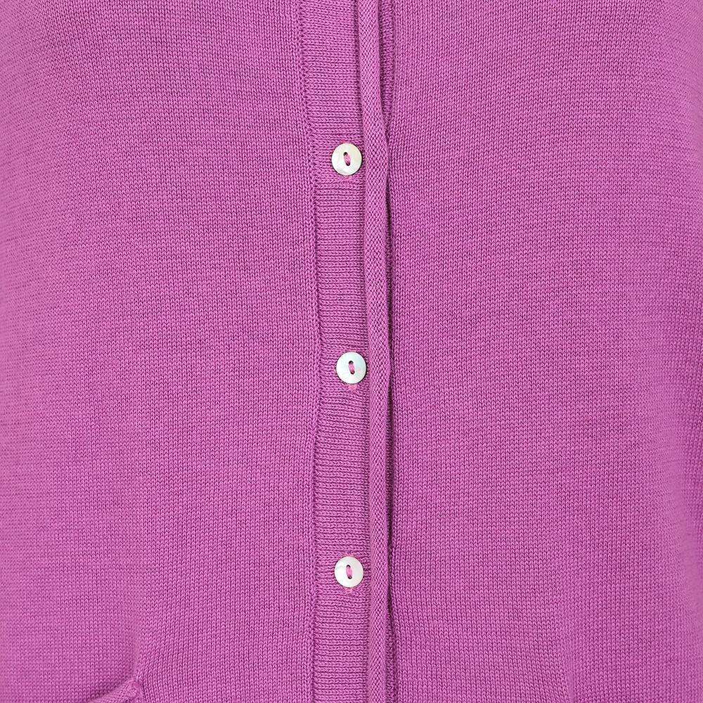 LJ125 - Knitted Cardigan - Striking Purple