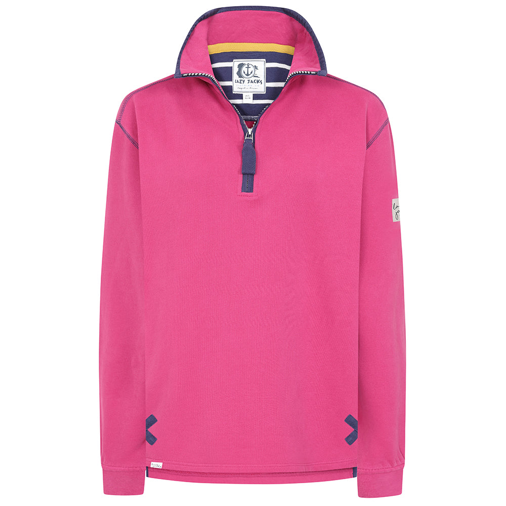 LJ3 - Ladies' 1/4 Zip Sweatshirt - Honeysuckle