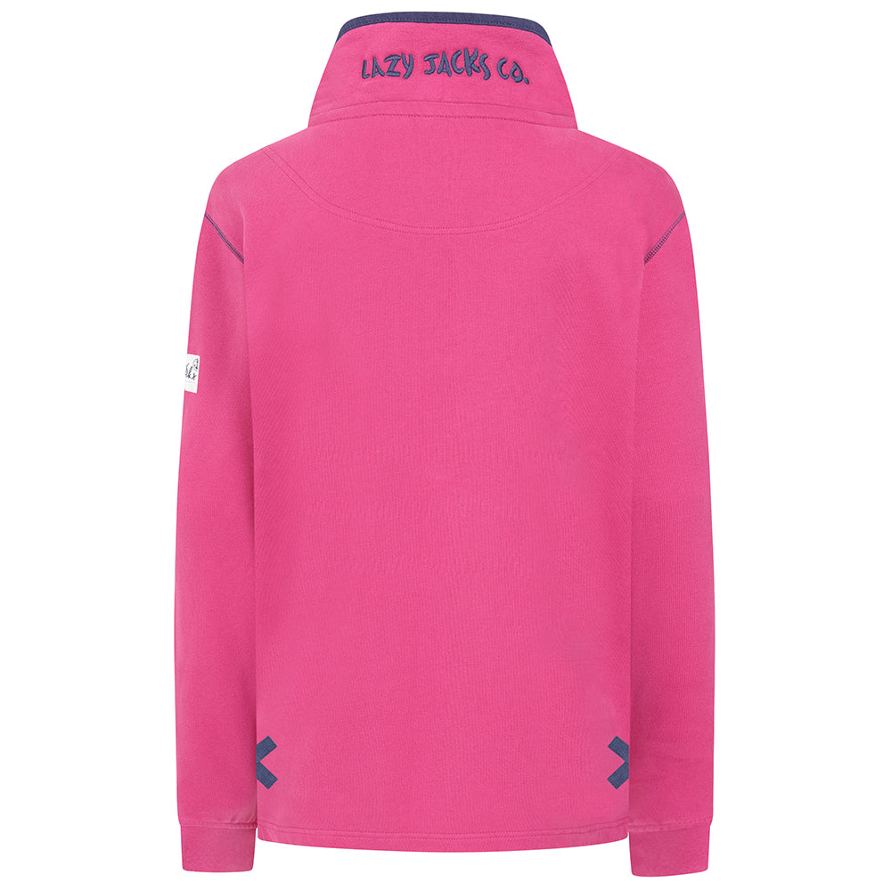 LJ3 - Ladies' 1/4 Zip Sweatshirt - Honeysuckle