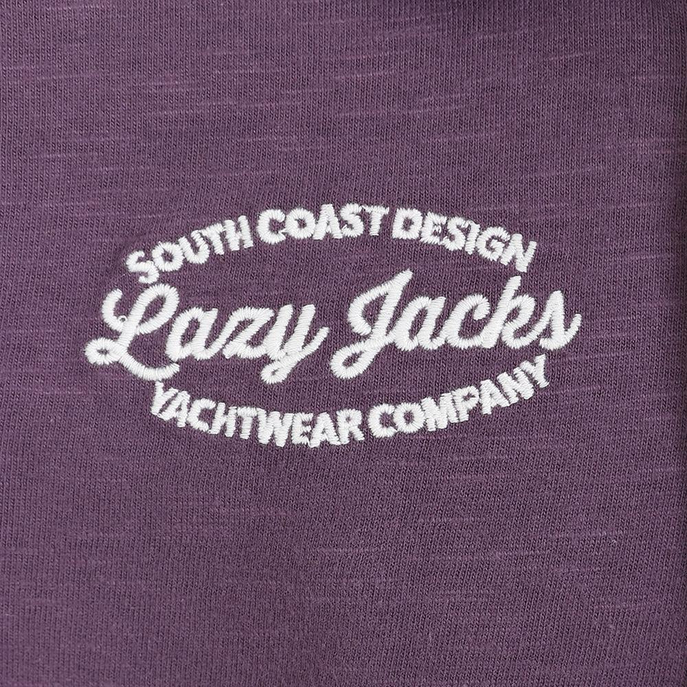 LJ76C - Boys Long Sleeve Rugby Shirt - Grape