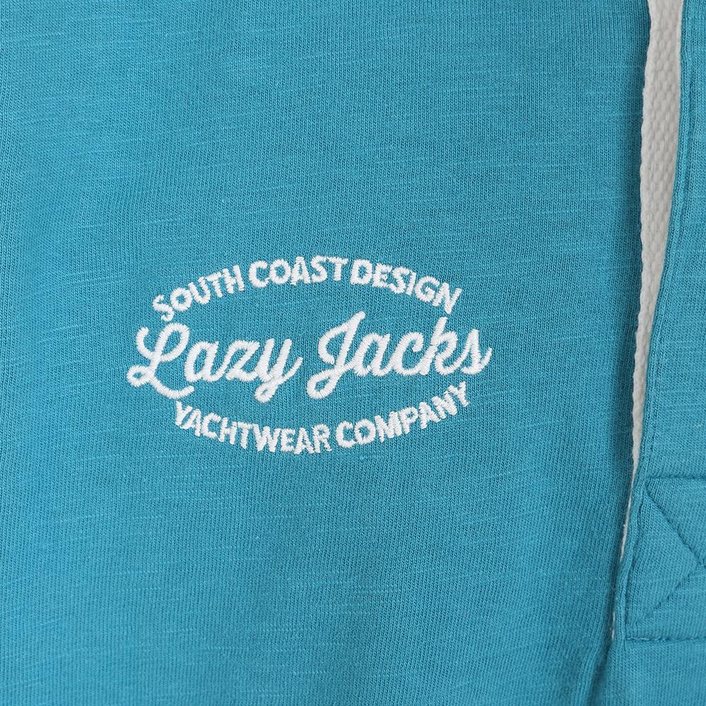 LJ76C - Boys Long Sleeve Rugby Shirt - Teal