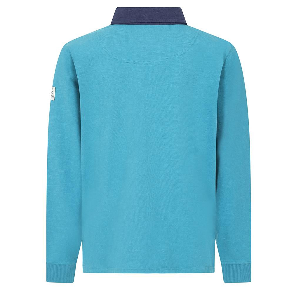 LJ76C - Boys Long Sleeve Rugby Shirt - Teal