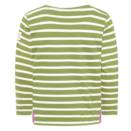 LJ97C - Girls Long Sleeve Breton Top - Sage