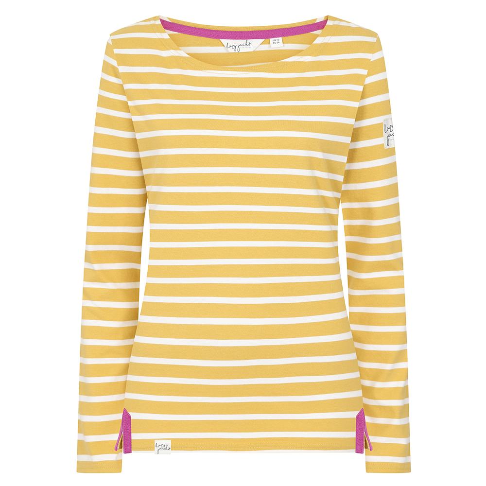 LJ97 - Striped Breton Top - Heather