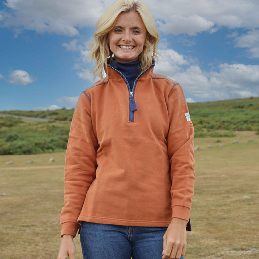 LJ3 - Ladies' 1/4 Zip - Rust