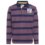 LJ78 - Striped Rugby Shirt - Grape