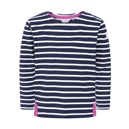 LJ97C - Girl's Long Sleeve Breton Top - Marine