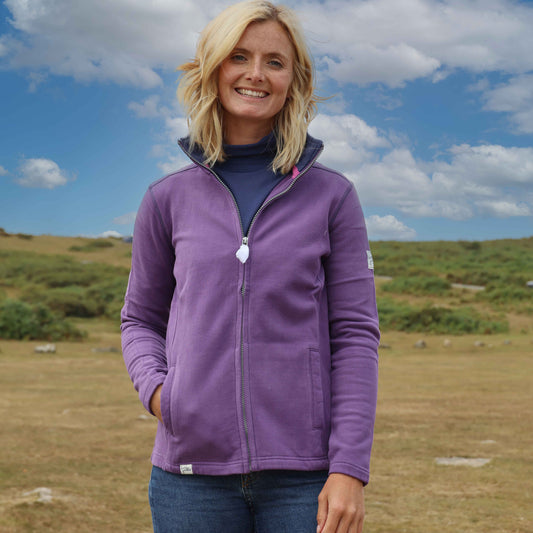 LJ33 - Ladies' Full Zip Sweatshirt - Loganberry