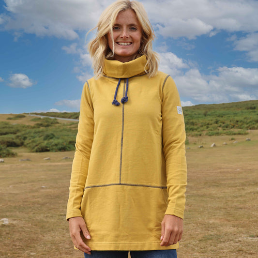 LJ99 - High Neck Sweatshirt With Pockets - Heather