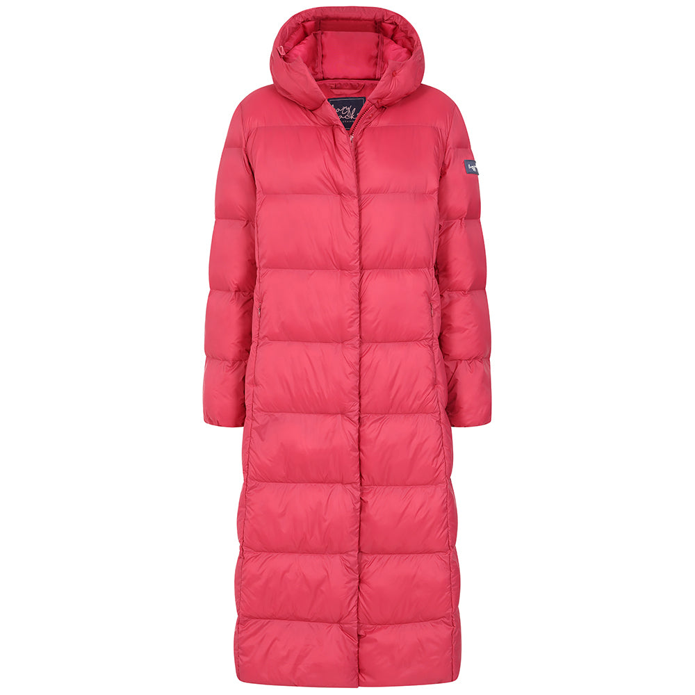 JK2 - Long Puffer Coat - Red