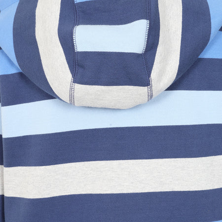 LJ101S - Ladies Striped Full Zip Hoody - Winter blues