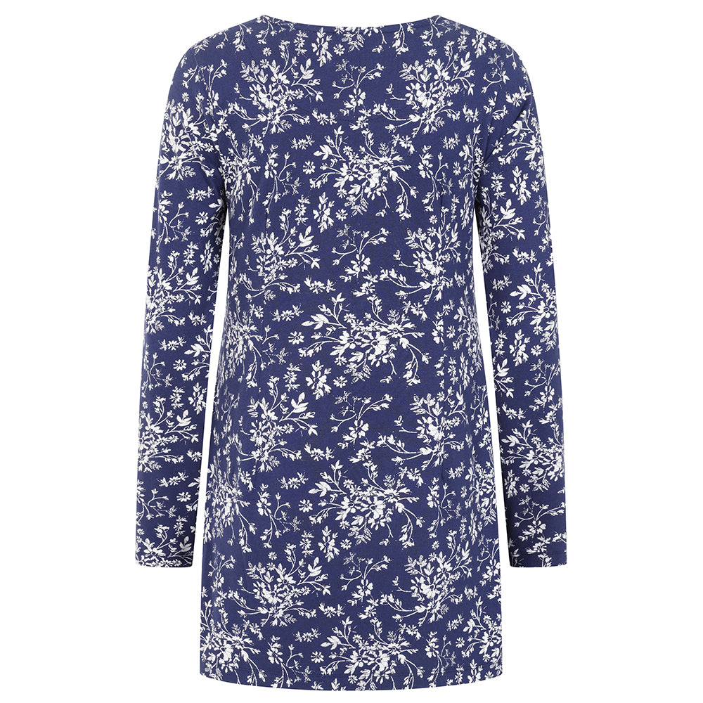 LJ108 - Printed Tunic - Autumn Flowers