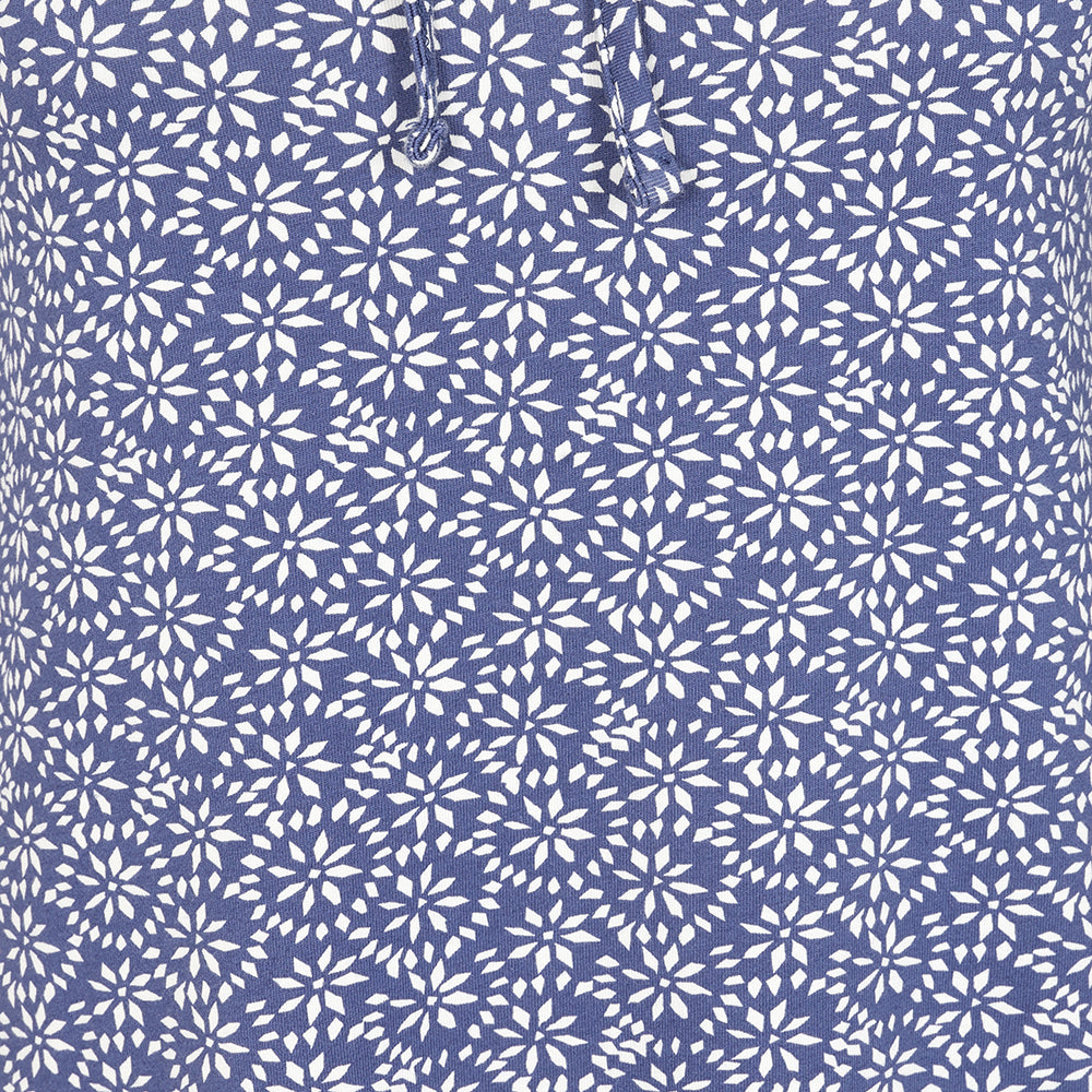 LJ115 - Printed Tie Front Tunic - Mosaic Twilight
