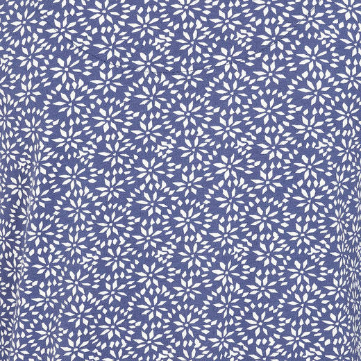 LJ115 - Printed Tie Front Tunic - Mosaic Twilight