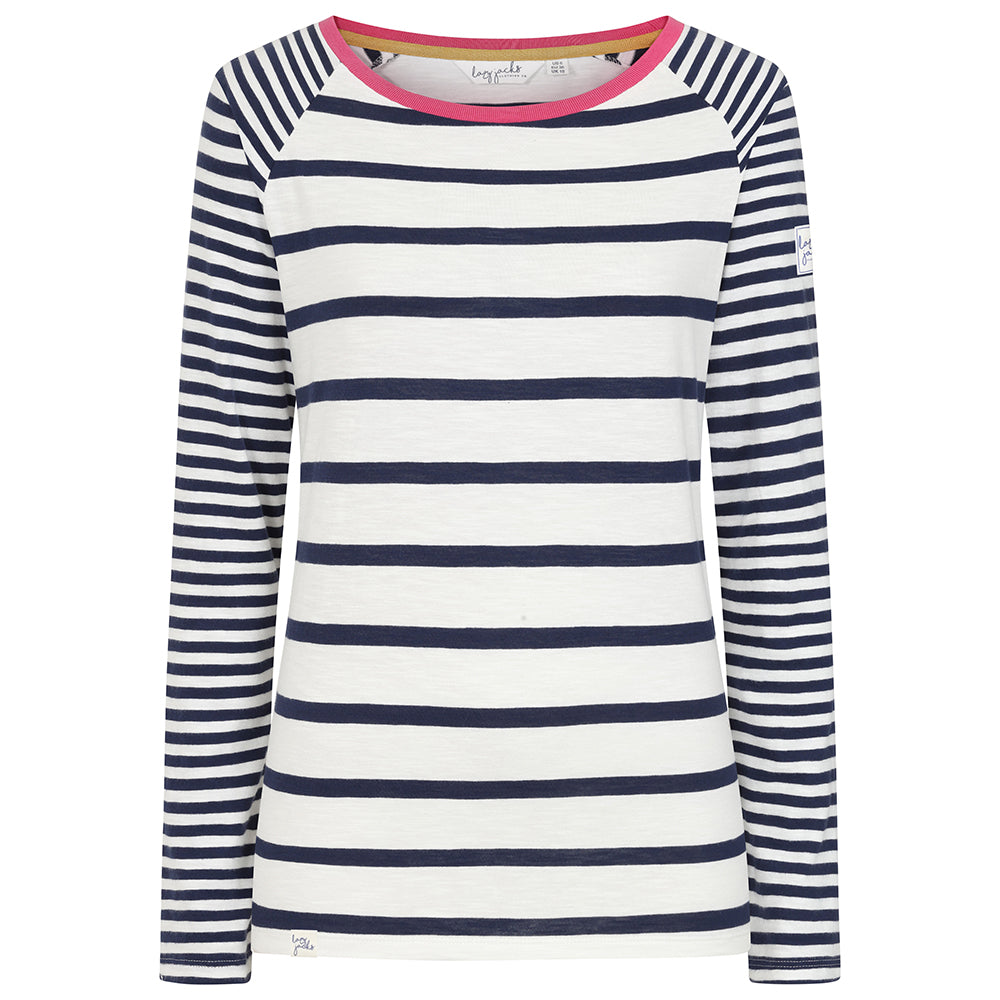 LJ181 - Ladies Long Sleeve Raglan Top - Twilight