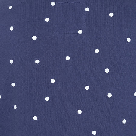 LJ20 - Roll Neck Sweatshirt - Polka Dot Twilight