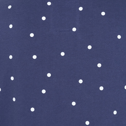 LJ20 - Roll Neck Sweatshirt - Polka Dot Twilight
