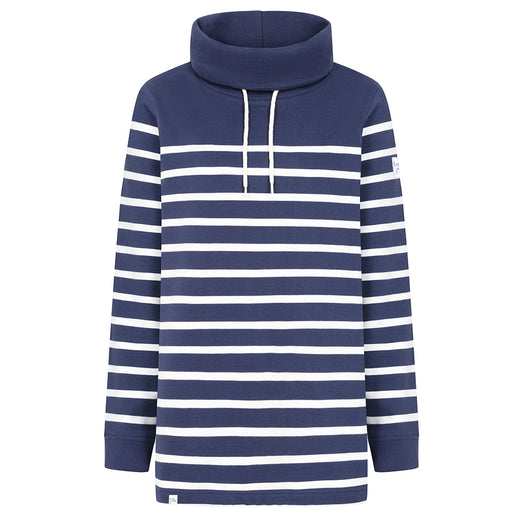 LJ20S - Striped Roll Neck Sweatshirt - Twilight