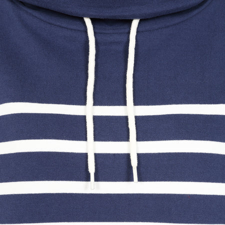 LJ20S - Striped Roll Neck Sweatshirt - Twilight