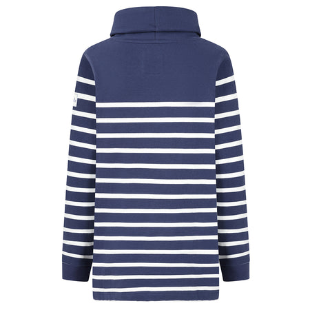 LJ20S - Striped Roll Neck Sweatshirt - Twilight