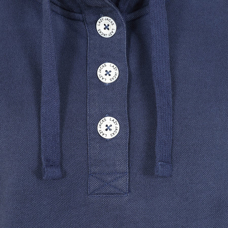 LJ301 - Ladies Pique Sweatshirt - Twilight - Navy Drawstrings