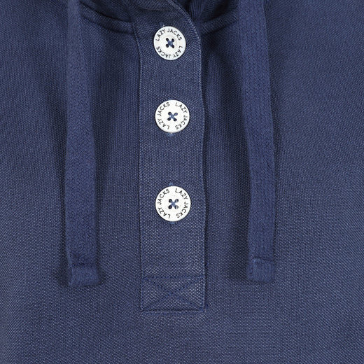 LJ301 - Ladies Pique Sweatshirt - Twilight - Navy Drawstrings