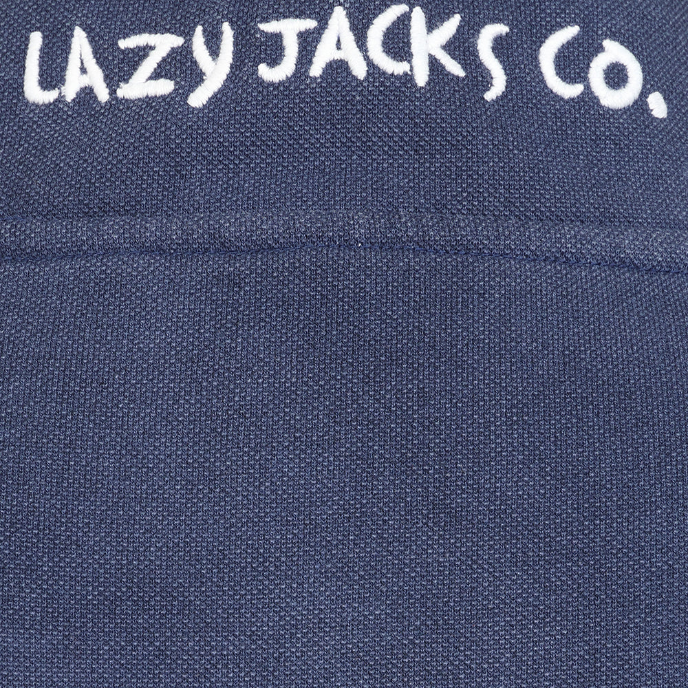 LJ301 - Ladies Pique Sweatshirt - Twilight - Navy Drawstrings