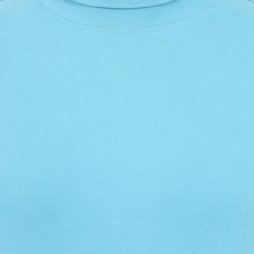 LJ320 - Lightweight Roll Neck Top - Petrol