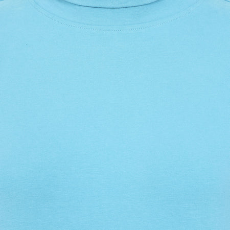 LJ320 - Lightweight Roll Neck Top - Petrol