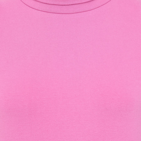LJ320 - Lightweight Roll Neck Top - Raspberry