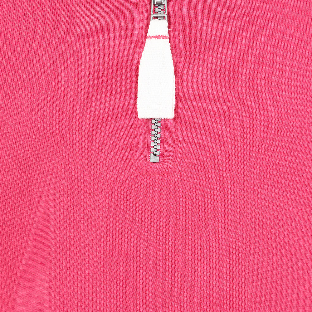 LJ3C - Girls Quarter Zip Sweatshirt - Cherry