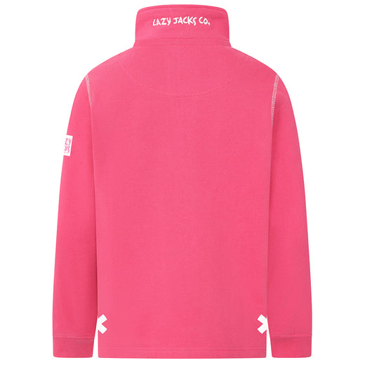 LJ3C - Girls Quarter Zip Sweatshirt - Cherry