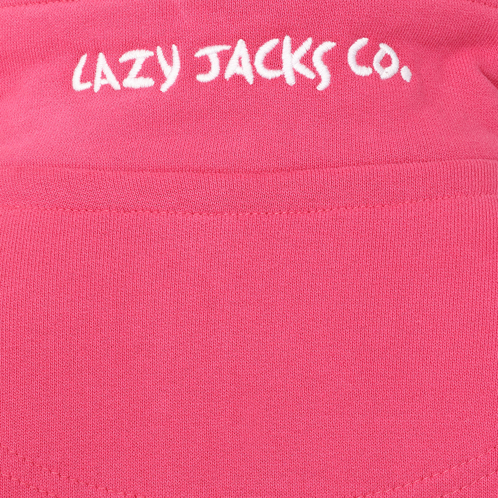 LJ3C - Girls Quarter Zip Sweatshirt - Cherry