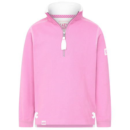 LJ3C - Girls Quarter Zip Sweatshirt - Fuchsia