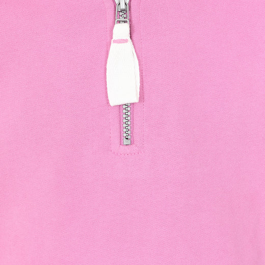 LJ3C - Girls Quarter Zip Sweatshirt - Fuchsia