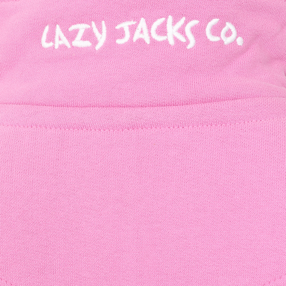 LJ3C - Girls Quarter Zip Sweatshirt - Fuchsia