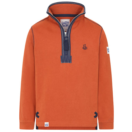 LJ40C - Boys 1/4 Zip Sweatshirt - Saffron