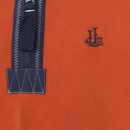 LJ40C - Boys 1/4 Zip Sweatshirt - Saffron
