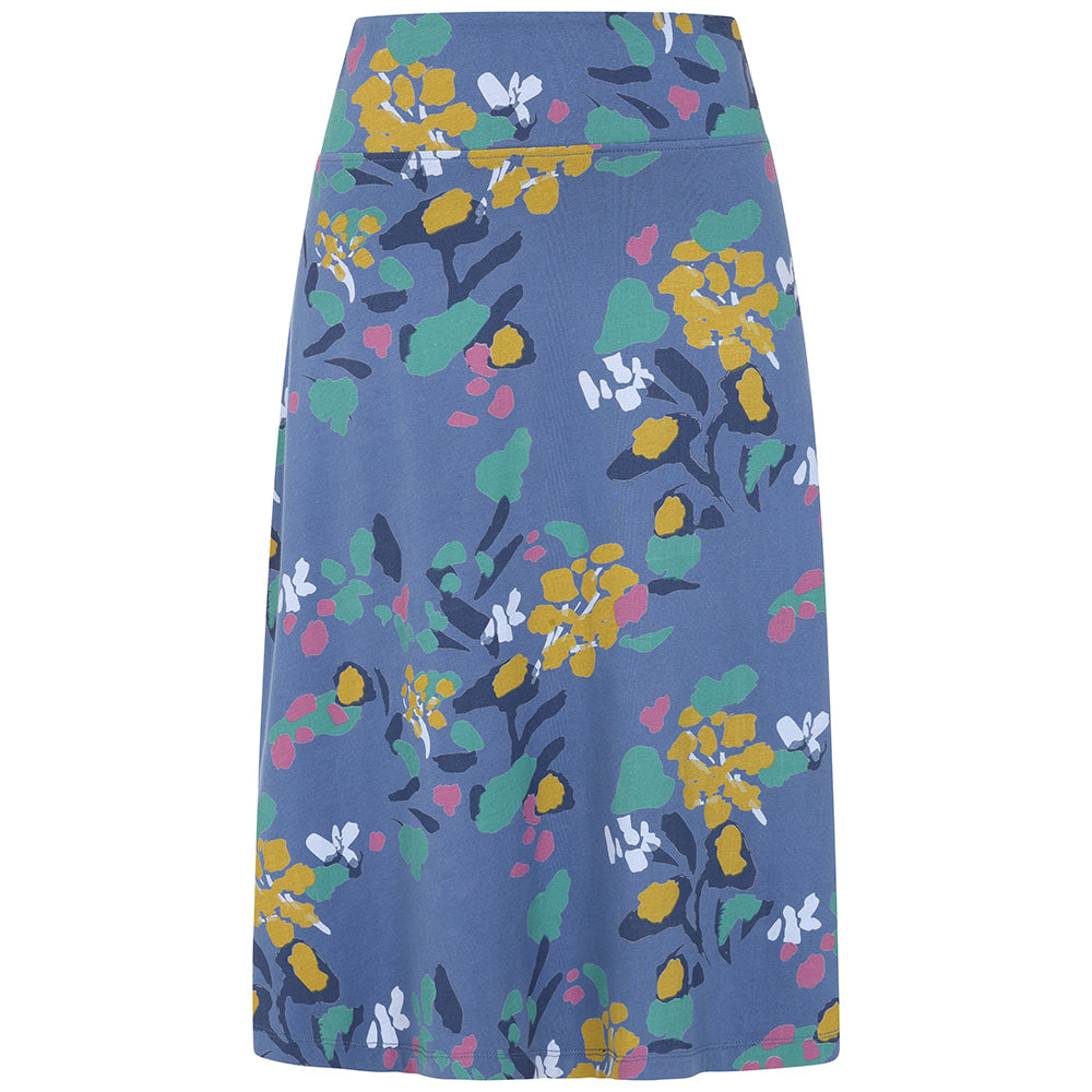 LJ41 - Printed Jersey Skirt - Abstract Twilight