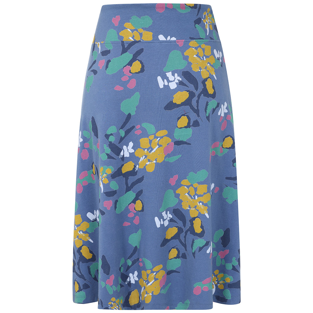 LJ41 - Printed Jersey Skirt - Abstract Twilight
