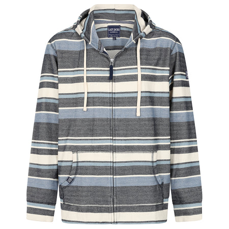 LJ43S - Men's Textured Full Zip Hoody - Marine