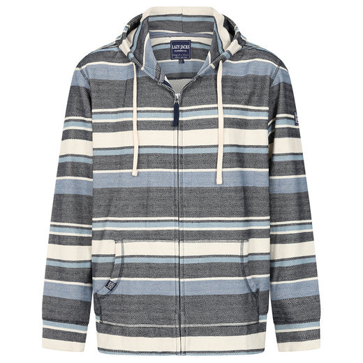 LJ43S - Men's Textured Full Zip Hoody - Marine