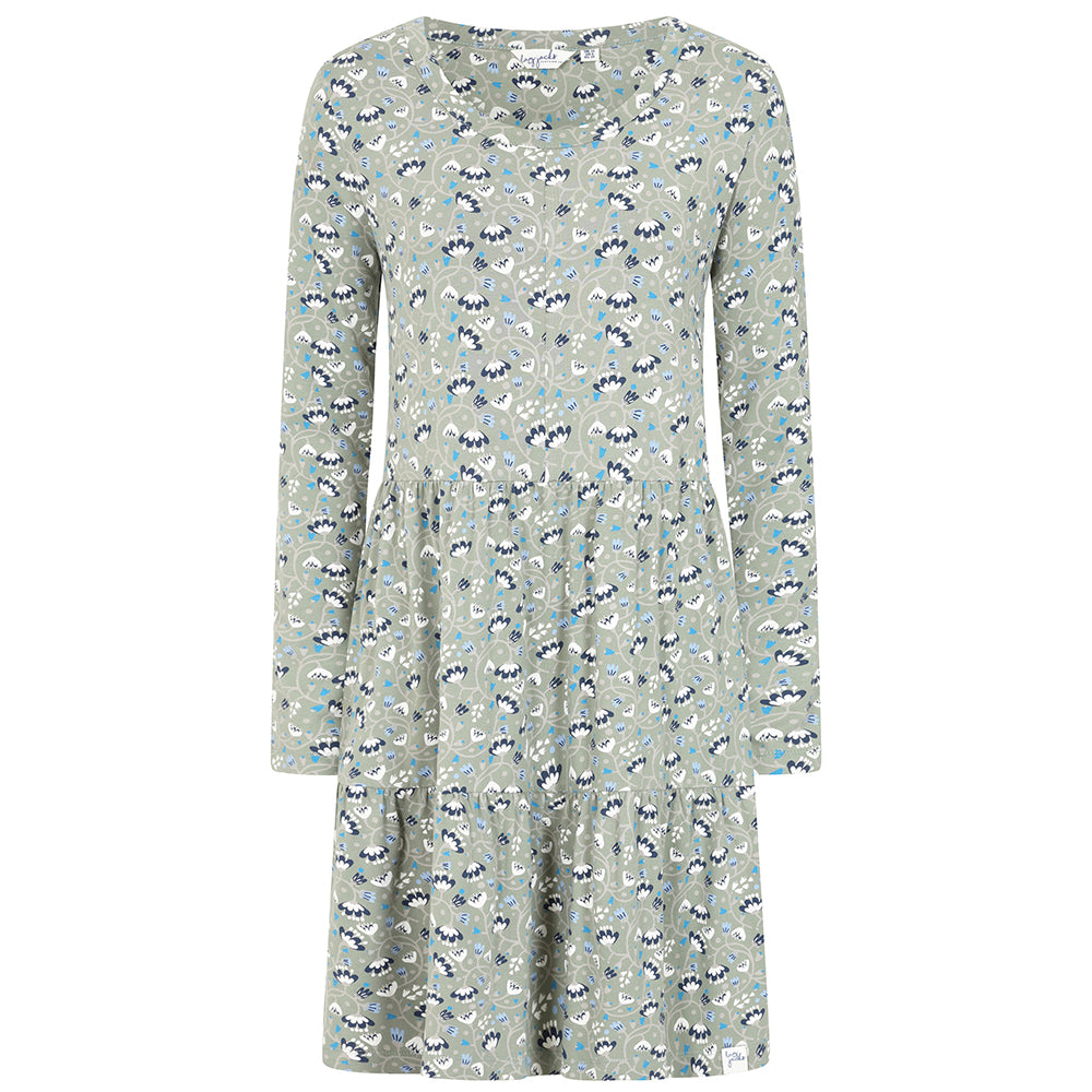 LJ532 - Ladies Tiered Dress - Vine Khaki