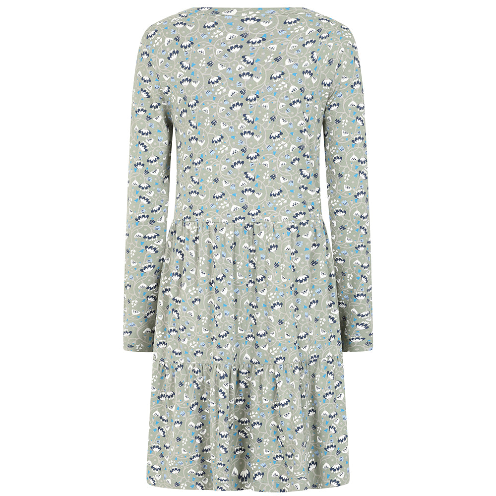 LJ532 - Ladies Tiered Dress - Vine Khaki
