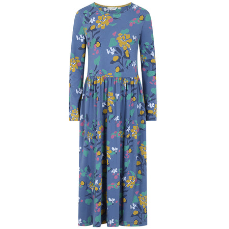 LJ535 - Printed Maxi Dress - Abstract Twilight