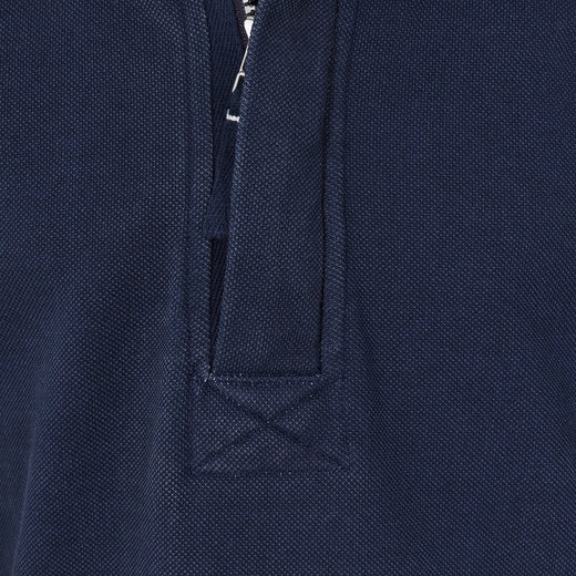 LJ700C - Boys 1/4 Zip Pique Sweatshirt - Marine