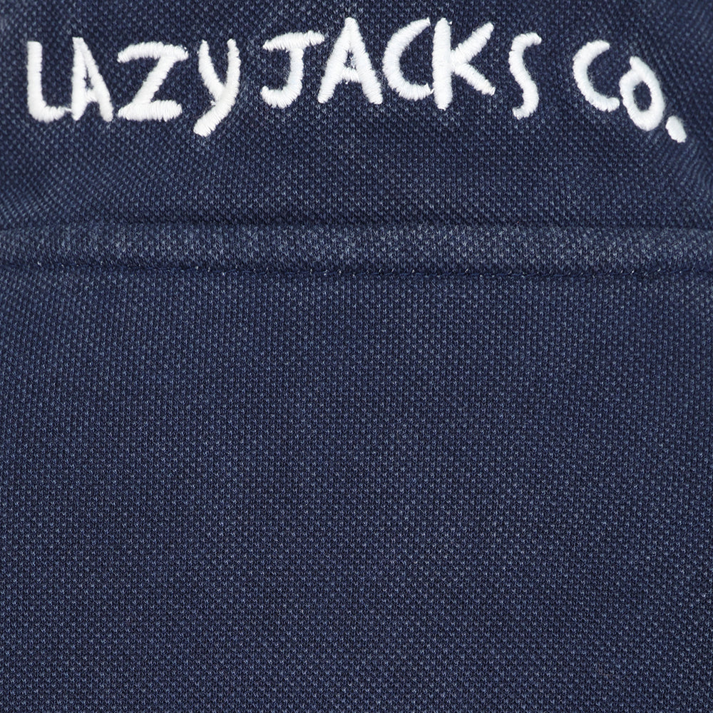LJ700C - Boys 1/4 Zip Pique Sweatshirt - Marine