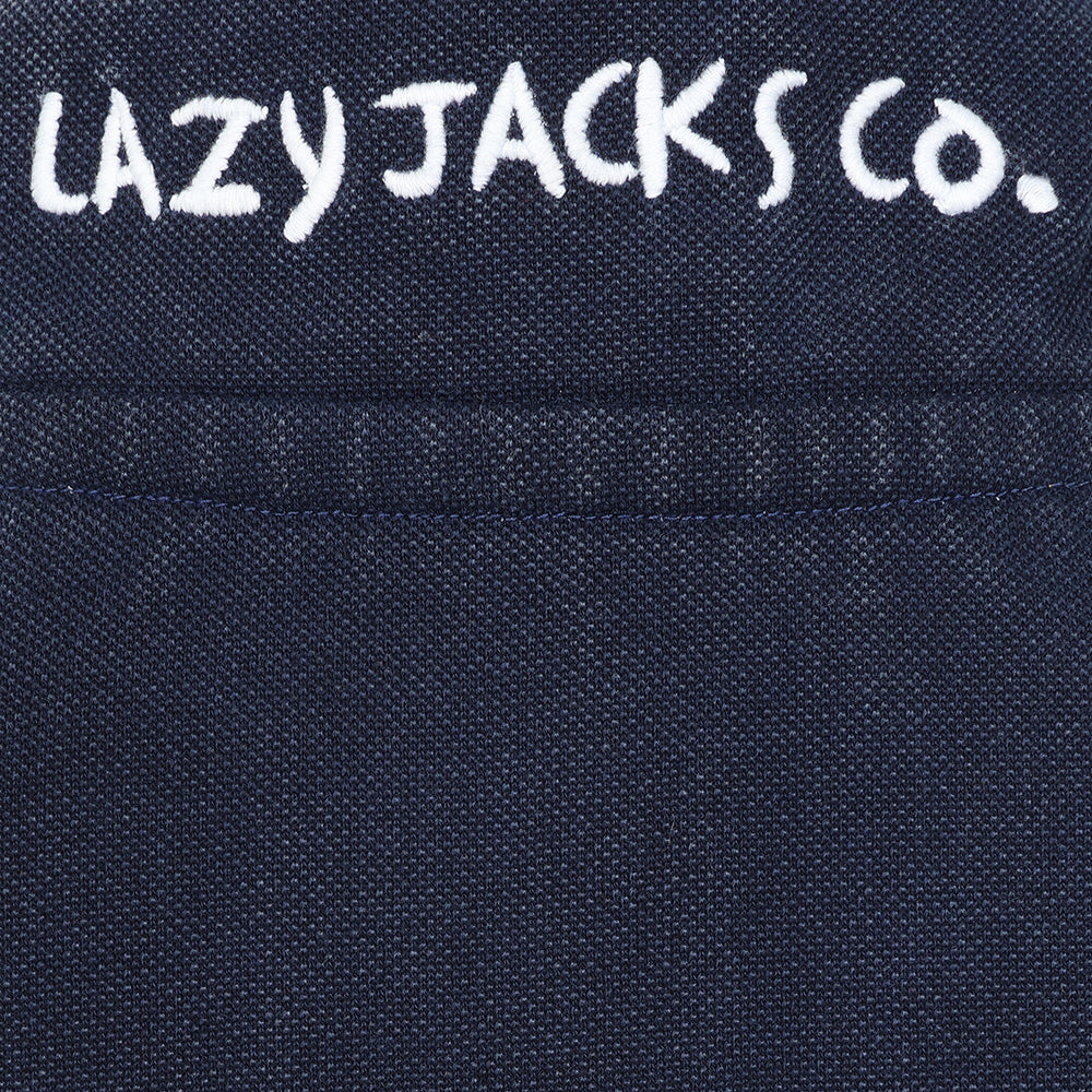 LJ700C - Boys 1/4 Zip Pique Sweatshirt - Marine