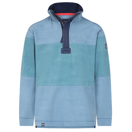 LJ700S - Men's Pique Striped Sweatshirt - Peacock